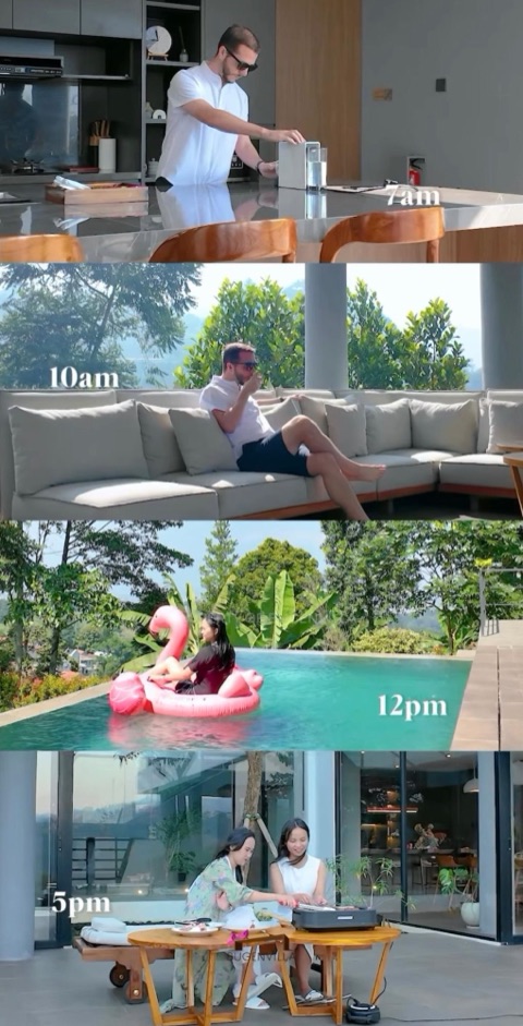 Sehari di BugenVilla: sarapan, bersantai, berenang dan BBQ sore